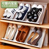 日本进口创意鞋架简易立体式家用经济型鞋子收纳架防尘塑料鞋柜架