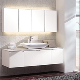 简约现代浴室柜橡木浴室柜组合卫生间洗手台盆柜洗簌台盆储物镜柜
