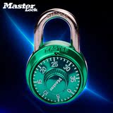 美国Master Lock玛斯特锁衣柜橱窗旋转式固定密码锁 健身房挂锁
