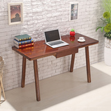 美式乡村电脑桌纯实木办公桌北欧宜家写字桌简易现代学习桌子定制