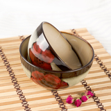 【618】花语陶瓷碗 米饭碗 汤碗面碗健康釉下彩餐具套装创意手绘