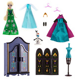 美国正品代购 迪士尼冰雪奇缘玩具爱莎艾莎娃娃公主套装生日礼物