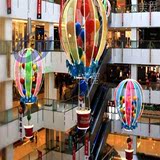 汉珵直销汽车4S展厅布置道具 春季美陈商场酒店热气球中空装饰