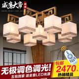 新中式吸顶灯 云石灯全铜吊灯客厅灯现代简约大气中式别墅餐厅灯