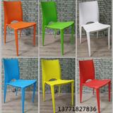 家用时尚餐椅现代简约休闲椅宜家餐椅白色塑料椅子成人加厚靠背椅