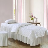 新超柔舒香纤维棉美容床床罩四件套95元美容院床罩包邮纯白