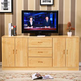 实木电视柜组合松木柜简约储物柜矮柜地柜卧室柜餐边柜可定制
