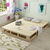 定制实木硬席梦思床垫松木板床垫1.5米排骨架双人1.8榻榻米硬床垫
