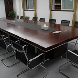 工厂直销会议桌长桌长方形简约现代办公桌油漆木皮会议桌培训桌椅