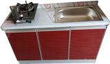 特价简易橱柜 不锈钢台面柜 厨房柜 全钢碗柜 灶台柜 单体餐边柜