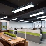 超亮led办公室吊灯现代简约 长条餐厅灯书房灯工作室办公吊灯