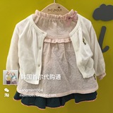 韩国moimoln童装2016春装新款衬衫短裙套装专柜正品代购