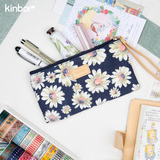 kinbor笔袋化妆包手包韩版创意女孩手包简约收纳包文具袋