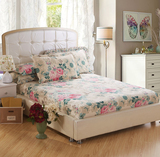 全棉床笠式床单被套四件套可分开卖1.5m1.8米床罩席梦思床垫套1.2