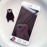 日本Kumamon熊本熊部长IPhone6s 6plus全屏软边钢化膜前膜包邮