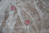 白色蕾丝花朵餐巾桌布 餐垫 多用盖巾 美食拍摄道具 背景布