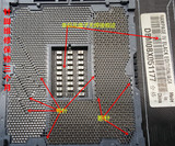 台式电脑主板CPU底座弯针　断针　换CPU座维修 2011 1150主板维修