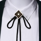 韩国时尚 潮男衬衫配饰项链吊坠挂件 方形装饰领口装饰流苏装饰品