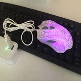 七彩炫光呼吸灯USB电脑笔记本有线鼠标游戏专用鼠标无声静音
