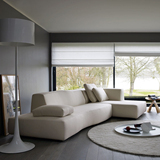 创意设计师布艺沙发大小户型组合双三人北欧宜家布沙发可拆洗沙发