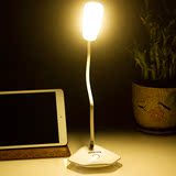 创意LED可调光触摸感应台灯 学生宿舍学习护眼灯 充电卧室床头灯