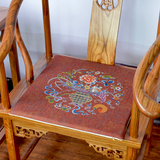中式坐垫复古红木加厚椅垫沙发椅垫怀旧餐椅垫