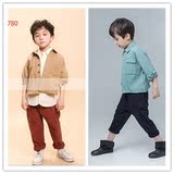 夏季最新款韩版儿童摄影服装批发影楼4-6岁时尚男孩艺术写真拍照