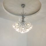 创意设计个性客厅灯浪漫卧室灯奢华LED蒲公英花朵水晶吊灯餐厅灯