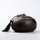 粗陶茶叶罐 陶瓷醒茶罐 密封罐 中号普洱茶叶包装礼盒 特价茶具