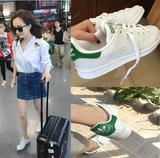 韩国ulzzang史密斯女鞋小白鞋绿尾男鞋运动板鞋明星同款跑步鞋子