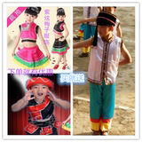 云南少数民族壮族佤族彝族瑶族苗族舞蹈演出服装男女儿童表演服饰