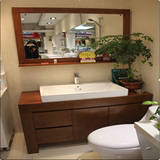 现货实木浴室柜中式卫浴落地柜卫生间洗手盆台盆柜组合整体洁具