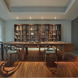新中式实木办公桌仿古写字台现代简约大班台老板桌简易书桌电脑桌