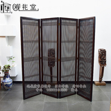 北京纯实木屏风中式简约松木折叠隔断客厅居家原木复古素木门扇