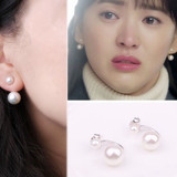 韩国淡水珍珠耳钉 S925纯银防过敏耳饰品气质时尚迷你天然耳环女