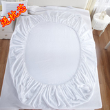定做加高白色粉纯色单件单个纯棉床笠1.5米1.8m床垫套防滑床立罩