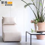 咖啡厅躺椅单双人沙发小户型简约现代布艺卧室日式创意功能沙发