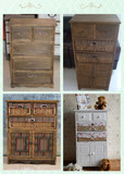 韩式田园简约实木床头柜收纳柜斗柜储物柜复古地中海式收纳柜整装