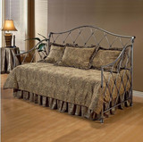 美式乡村loft风格坐卧两用沙发床 欧式铁艺单人床沙发复古沙发