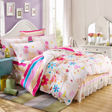 纯棉床裙四件套床罩床盖全棉床上用品1.8米2米1.5米春季新款特价