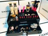 梳妆台桌面整理盒抽屉式彩妆工具护肤品大容量多功能化妆品收纳盒