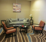 新中式售楼处洽谈桌椅酒店咖啡厅简约接待沙发组合售楼部茶楼家具