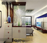 上海创意定制门厅隔断玄关柜 客厅装饰屏风柜简约玄关鞋柜门厅柜