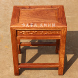 红木家具实木方凳子花梨木排骨凳鸡翅木铜钱凳小板凳餐桌凳小矮凳
