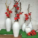 直销中式复古白色陶罐土陶落地组合墙面别墅庭院景观花瓶装饰摆件