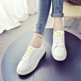 2016夏季新款韩版笑脸小白鞋女厚底板鞋运动鞋可爱休闲学生跑步鞋