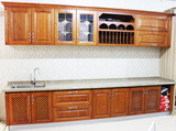 青岛实木橱柜定做整体厨房定制免费测量设计送货扛楼安装