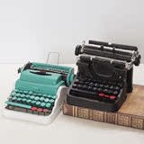复古老式树脂打字机模型摆件橱窗陈列 美式乡村创意怀旧摄影道具