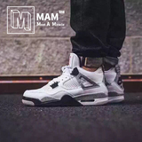 MAM鞋铺 Air Jordan 4 White AJ4 白水泥 308496-104 836016-192