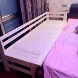 拼接床加宽床男孩简易实木儿童床带护栏定做床板定制单人床边拼床